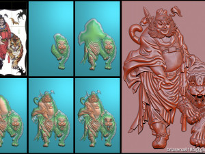 zhong kui asian mythology 3D प्रिंट मॉडल