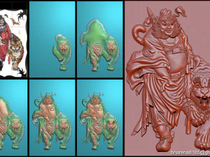 zhong kui asian mythology 3D Print Model