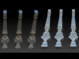 dekorasi ukiran untuk tangga Model Cetak 3D