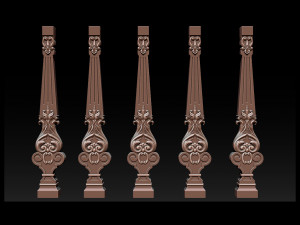 carved decor for stairs Model Cetak 3D