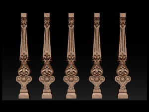 carved decor for stairs 3D Print Model