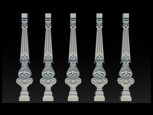carved decor for stairs Model Cetak 3D