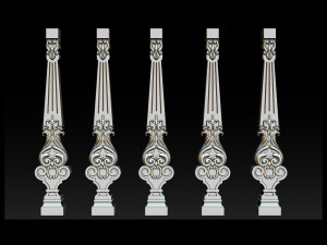 carved decor for stairs Model Cetak 3D