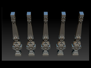 carved decor for stairs Model Cetak 3D