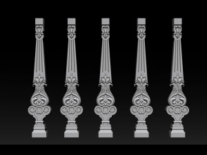 carved decor for stairs Model Cetak 3D