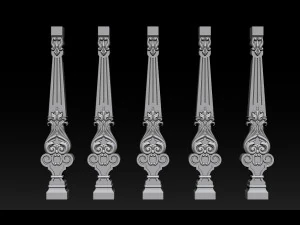 carved decor for stairs 3D Print Model