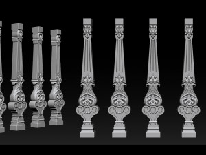 carved decor for stairs Model Cetak 3D