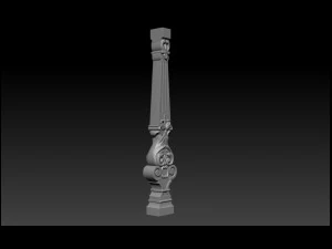 carved decor for stairs 3D Print Model