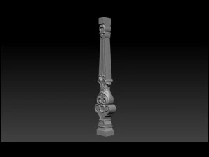 carved decor for stairs 3D Print Model