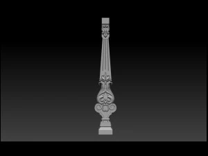 carved decor for stairs 3D Print Model