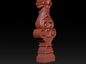 carved decor for stairs 3D Print Model