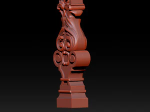 carved decor for stairs 3D Print Model