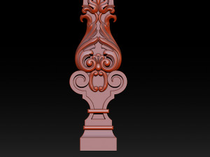 carved decor for stairs Model Cetak 3D