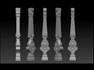 carved decor for stairs Model Cetak 3D