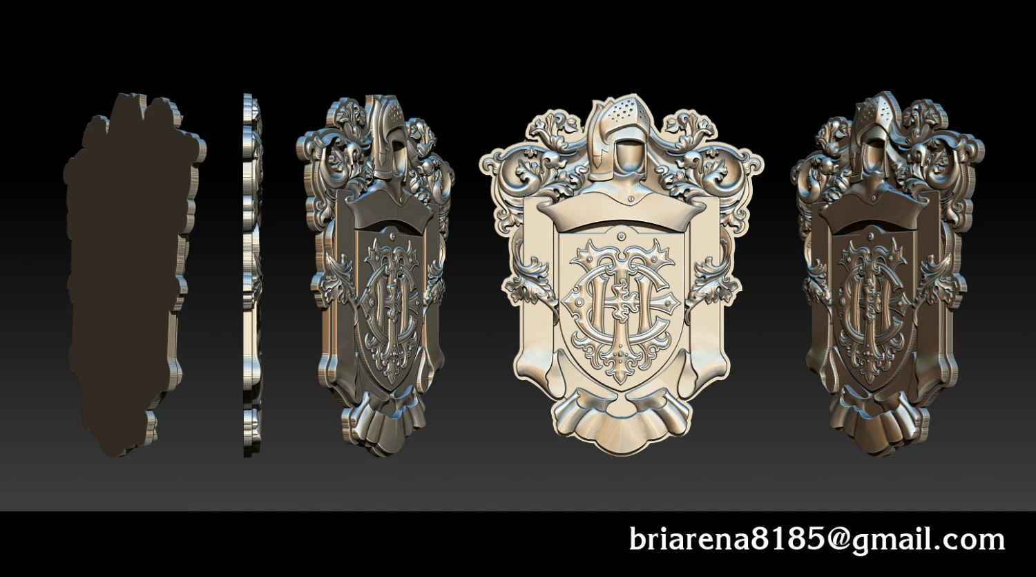 classical nameplate frame 3D Print Model .c4d .max .obj .3ds .fbx .stl .blend