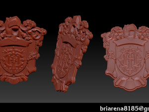 classical nameplate frame 3D-Druckmodell