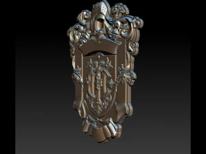 classical nameplate frame 3D Print Model
