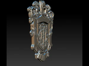 classical nameplate frame 3D Print Model