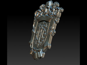 classical nameplate frame 3D-Druckmodell
