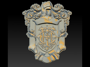 classical nameplate frame 3D-Druckmodell