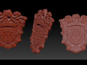 classical nameplate frame 3D-Druckmodell