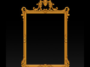 mirror classical carved frame 3D 프린트 모델