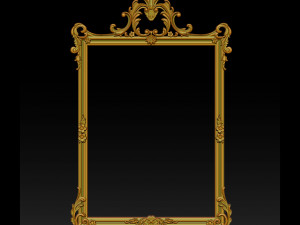 mirror classical carved frame 3D 프린트 모델