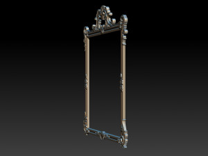 mirror classical carved frame 3D 프린트 모델