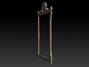 mirror classical carved frame 3D 프린트 모델