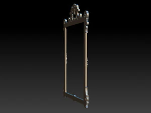mirror classical carved frame 3D Print Model
