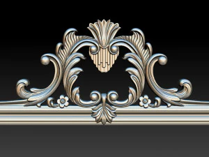 mirror classical carved frame 3D Print Model