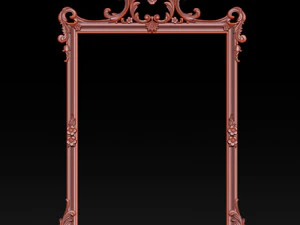 mirror classical carved frame 3D Print Model