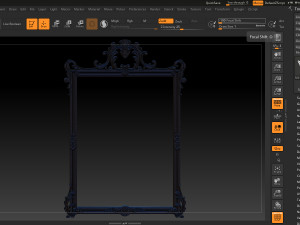 mirror classical carved frame 3D 프린트 모델