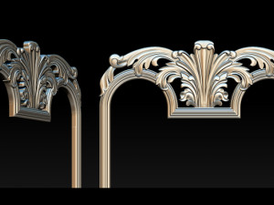 mirror classical carved frame 3D Print Model