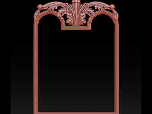 mirror classical carved frame 3D Print Model