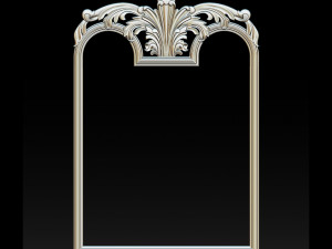 mirror classical carved frame 3D Print Model
