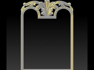mirror classical carved frame 3D Print Model