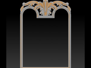 mirror classical carved frame 3D Print Model