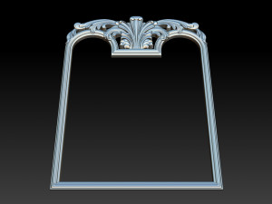 mirror classical carved frame 3D Print Model