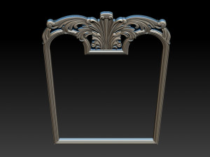 mirror classical carved frame 3D Print Model