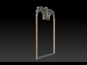 mirror classical carved frame 3D Print Model