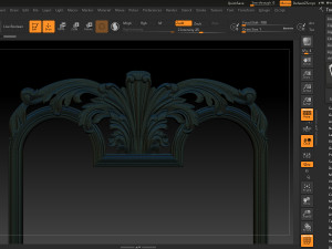 mirror classical carved frame 3D Print Model