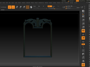 mirror classical carved frame 3D Print Model