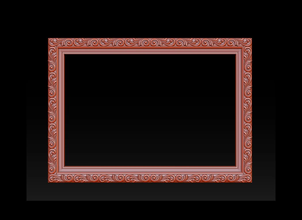 mirror classical carved frame 3D Print Model .c4d .max .obj .3ds .fbx .stl .blend 
