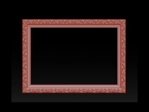 miroir cadre sculpt&eacute; classique Modèles 3D en vedette