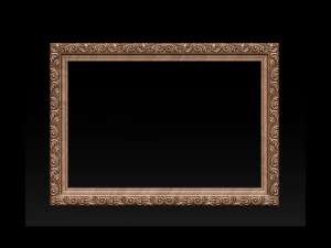 mirror classical carved frame 3D Print Model