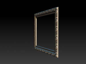 mirror classical carved frame 3D 打印模型