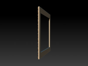 mirror classical carved frame 3D 打印模型