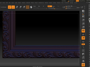 mirror classical carved frame 3D 打印模型