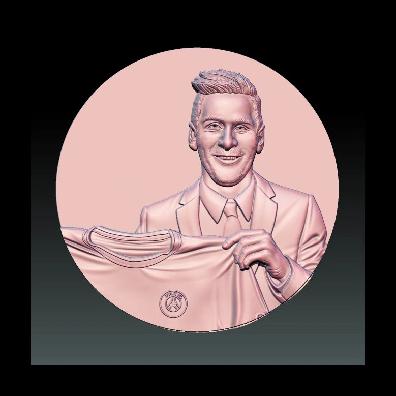 lionel messi 3D Print Model .c4d .max .obj .3ds .fbx .stl .blend